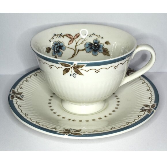 Royal Doulton Cup And Saucer Old Colony Set Of 4 Dining Tea Coffee From England - Picture 2 of 5